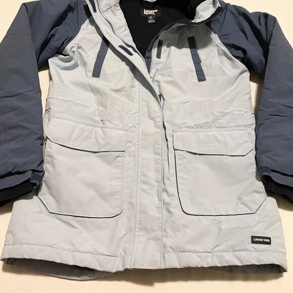 Lands End Fleece Lined Winter Parka Kids Girls Size XL Jacket - Picture 4 of 16